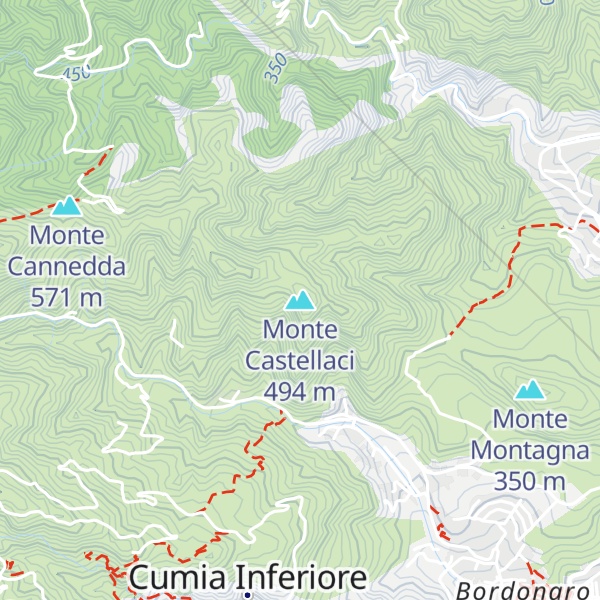 Map of Monte Castellaci