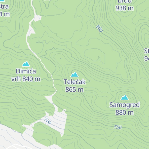 Map of Telećak