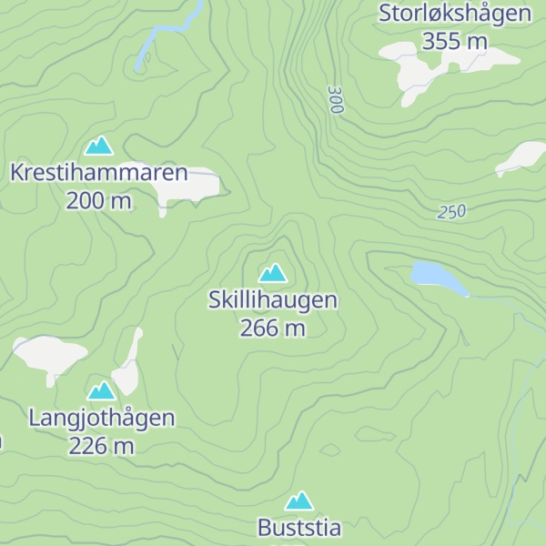 Map of Skillihaugen