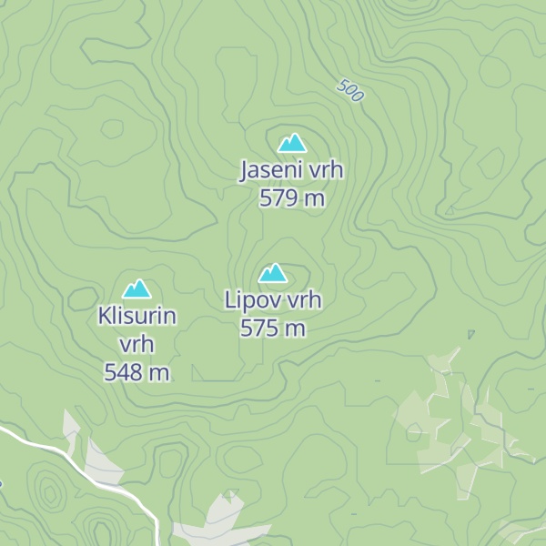 Map of Lipov vrh