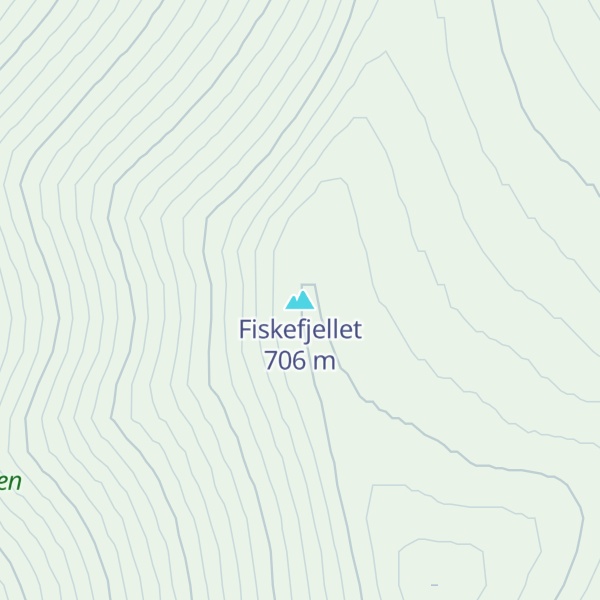 Map of Fiskefjellet