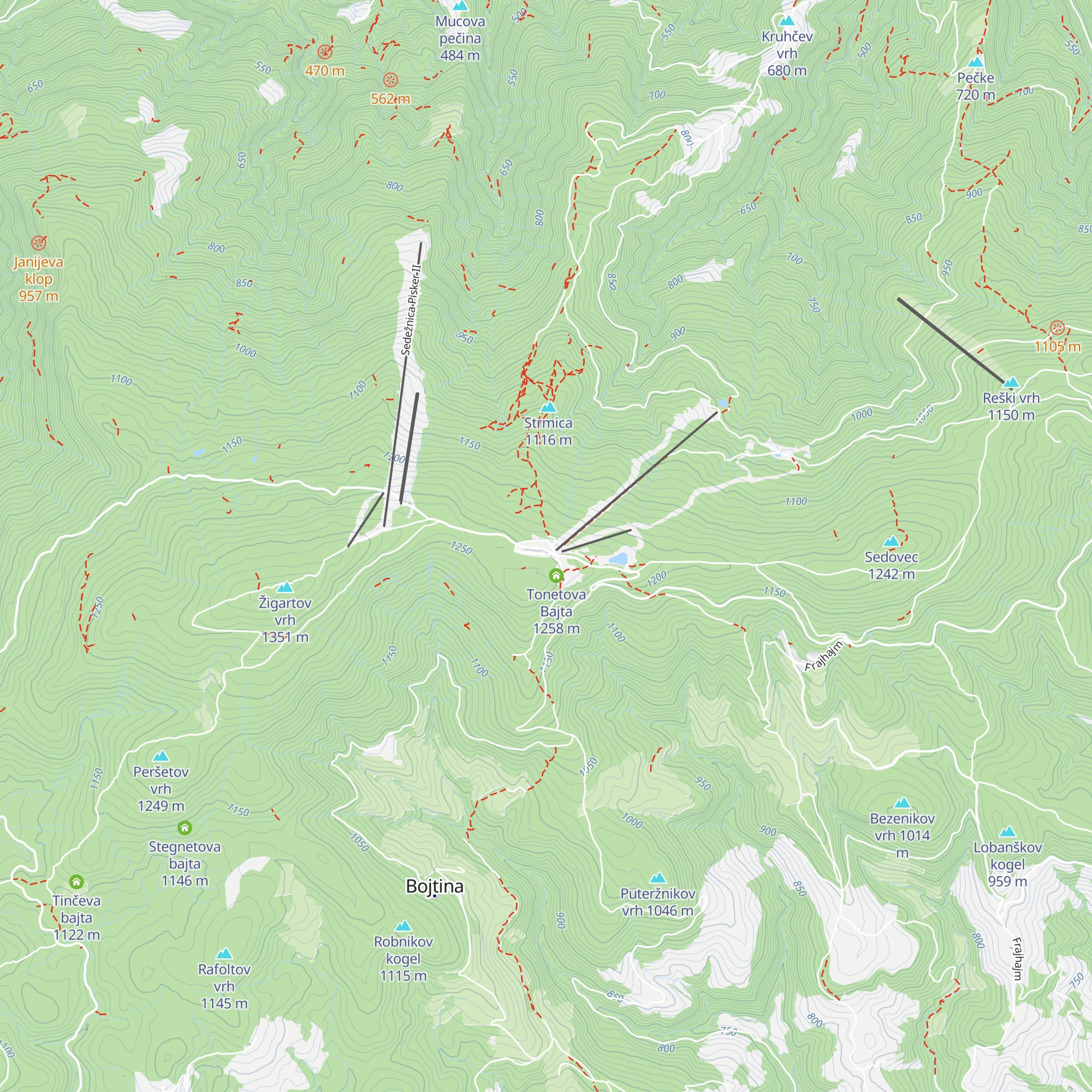 Šport hotel Areh map