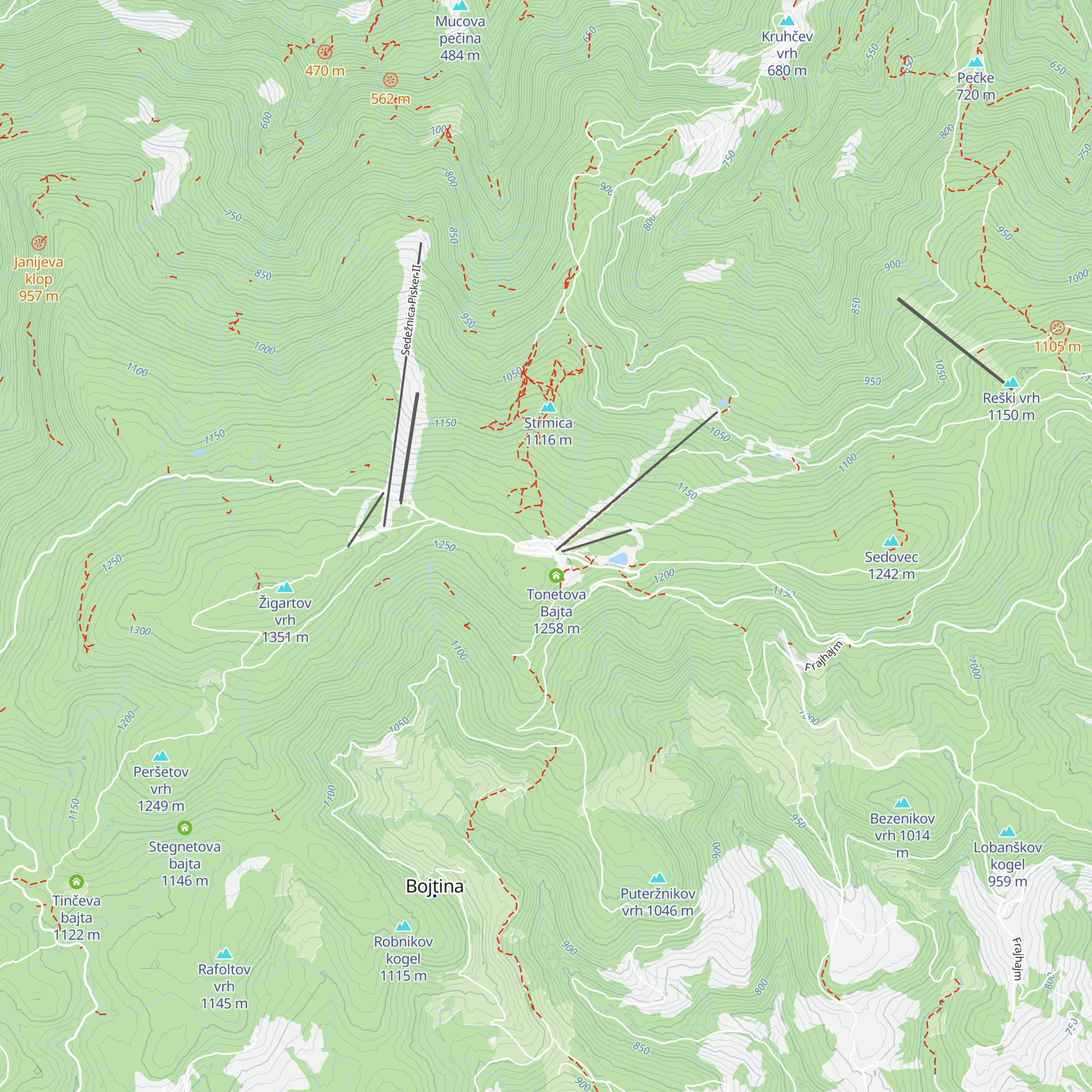 Šport hotel Areh map