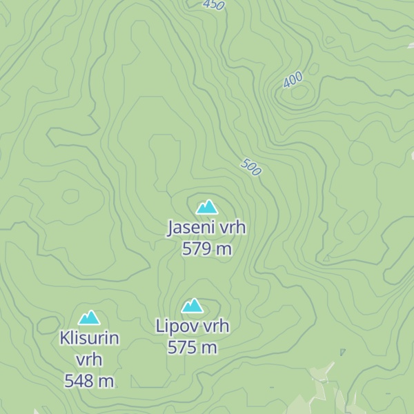 Map of Jaseni vrh
