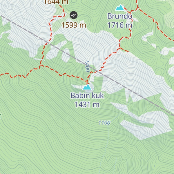 Map of Babin kuk