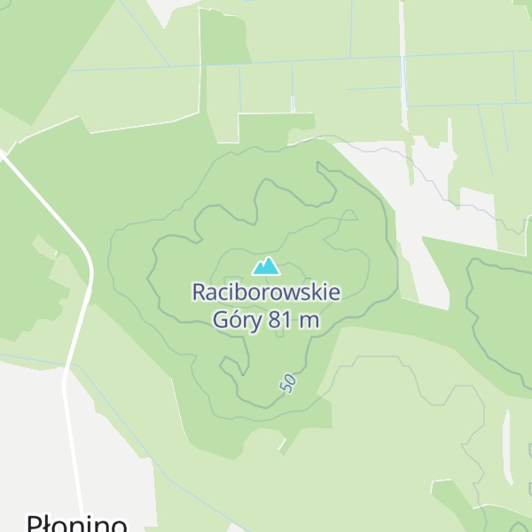 Map of Raciborowskie Góry