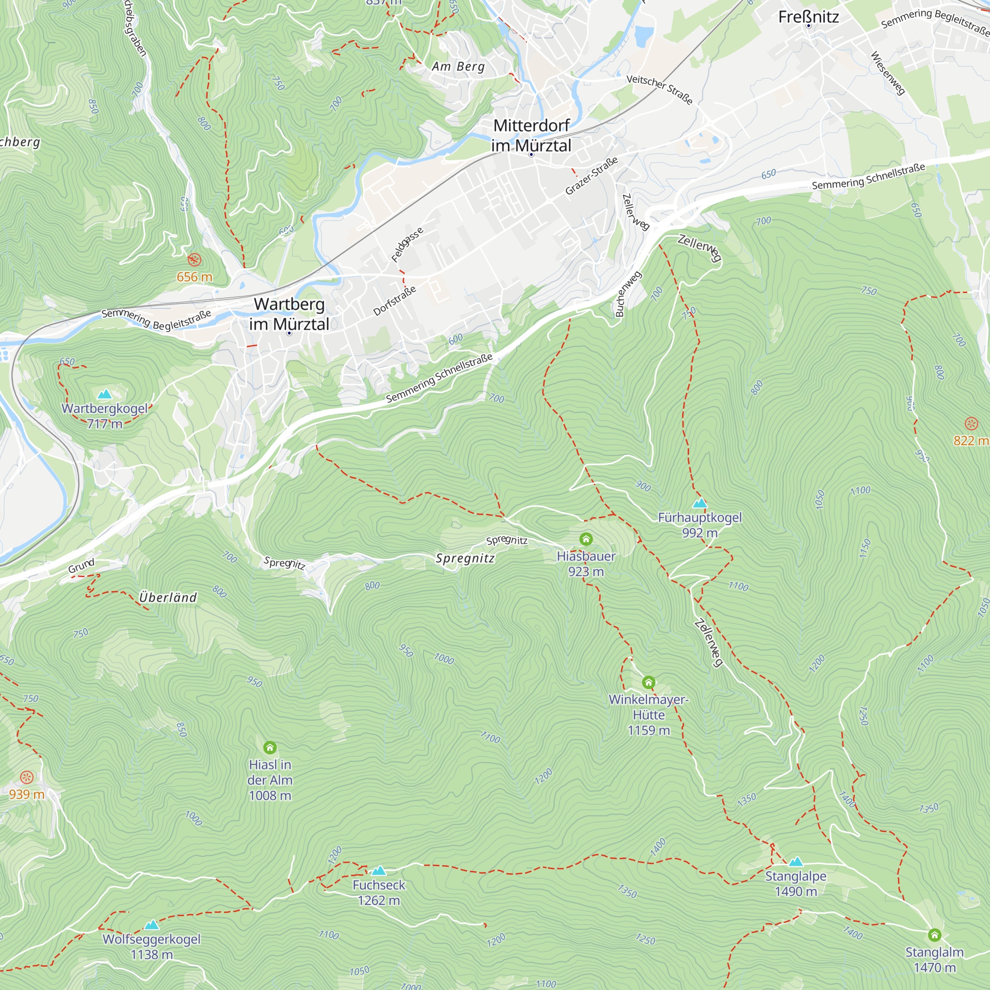 Atzis Holzknechthütte map