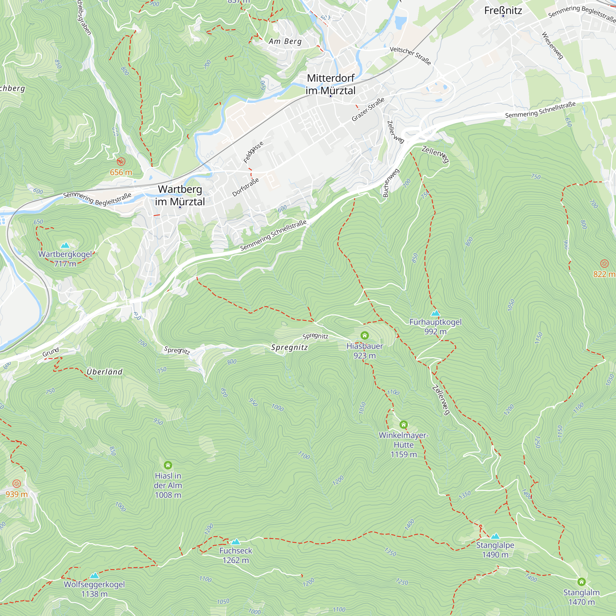 Atzis Holzknechthütte map