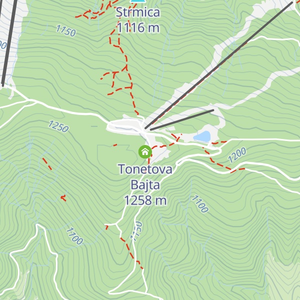 Map of Ruška koča