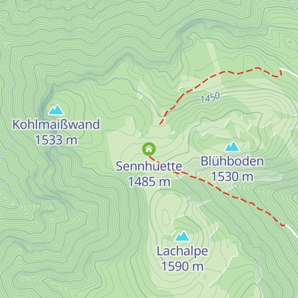 Map of Sennhuette