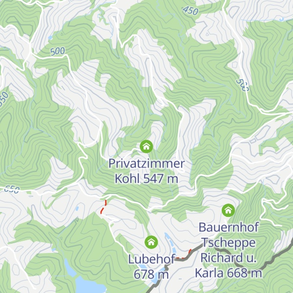 Map of Privatzimmer Kohl