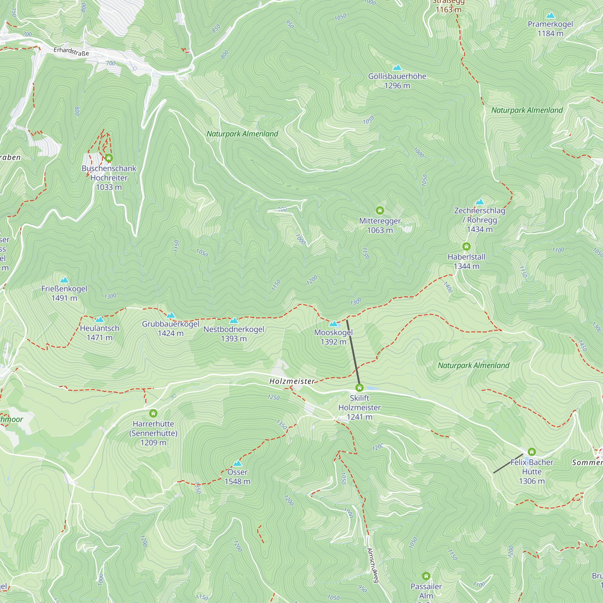 Stoahandhütte map