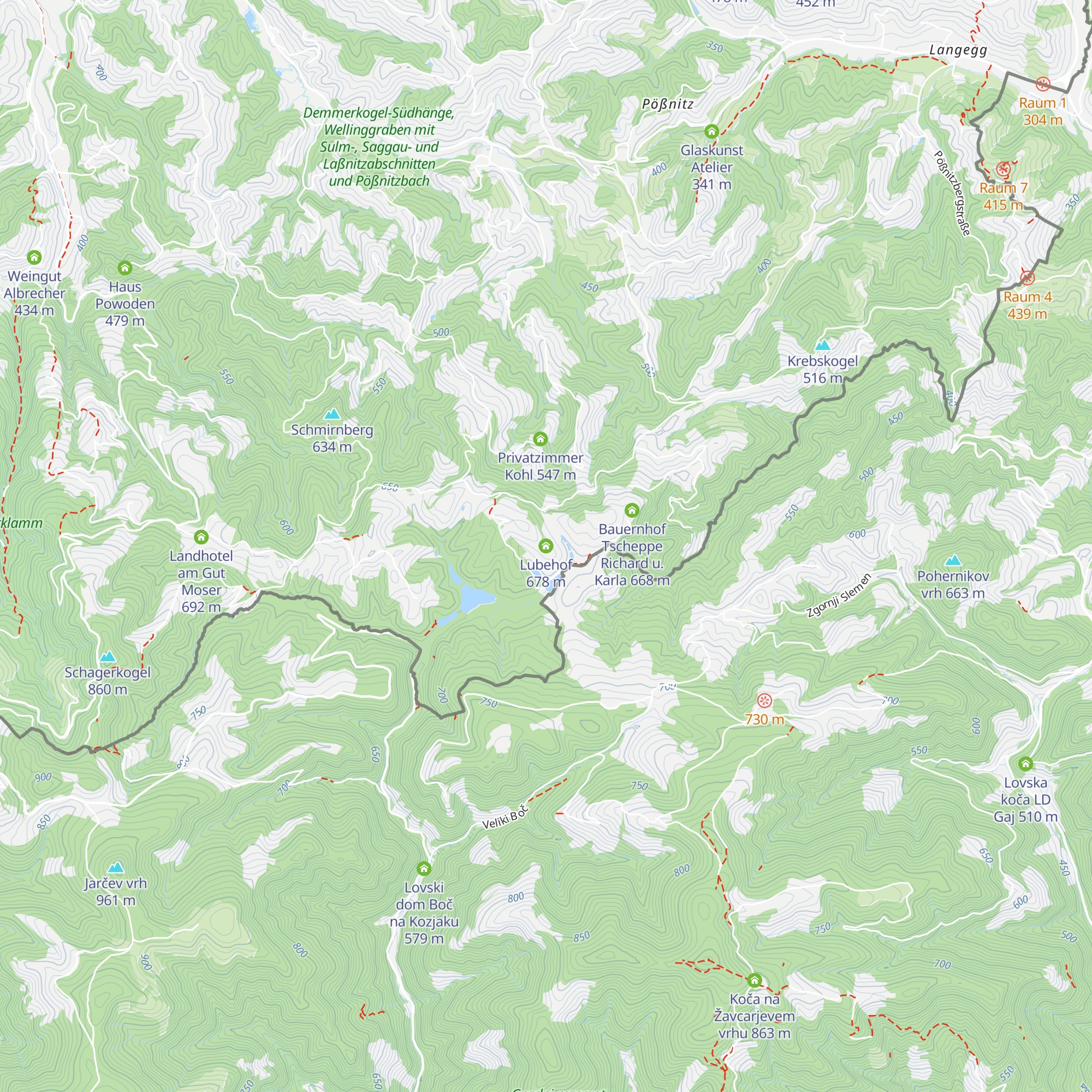 Lubehof map