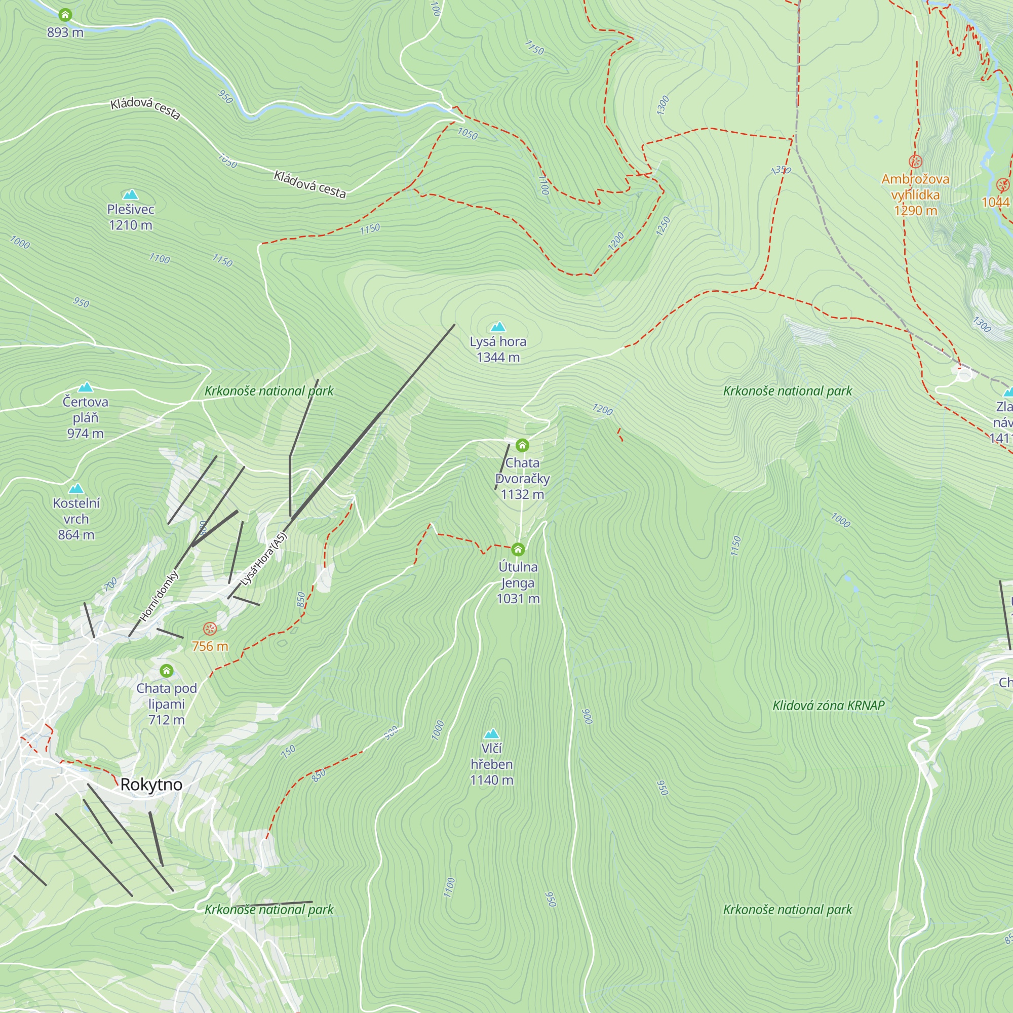 Chata Technometra map