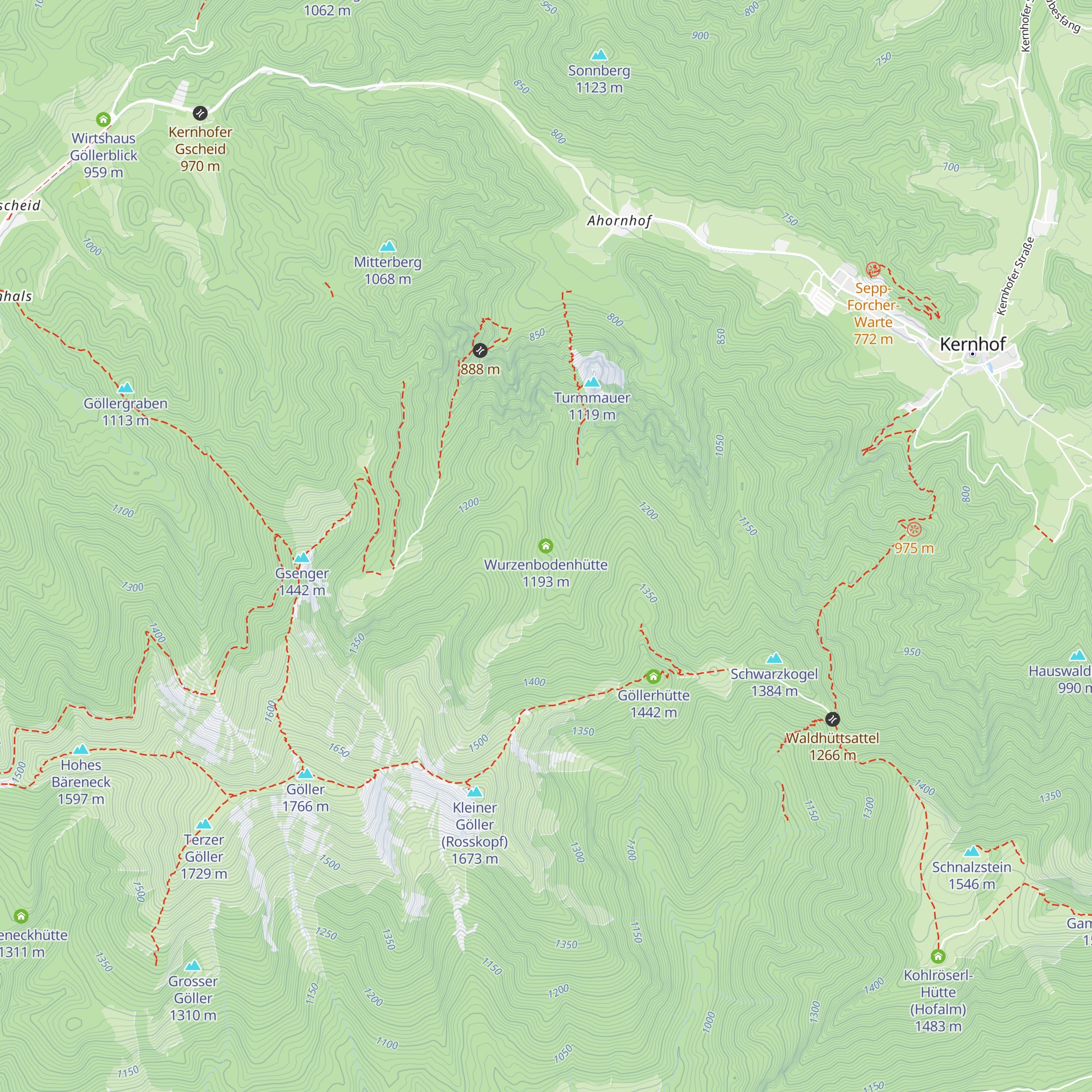 Wurzenbodenhütte map