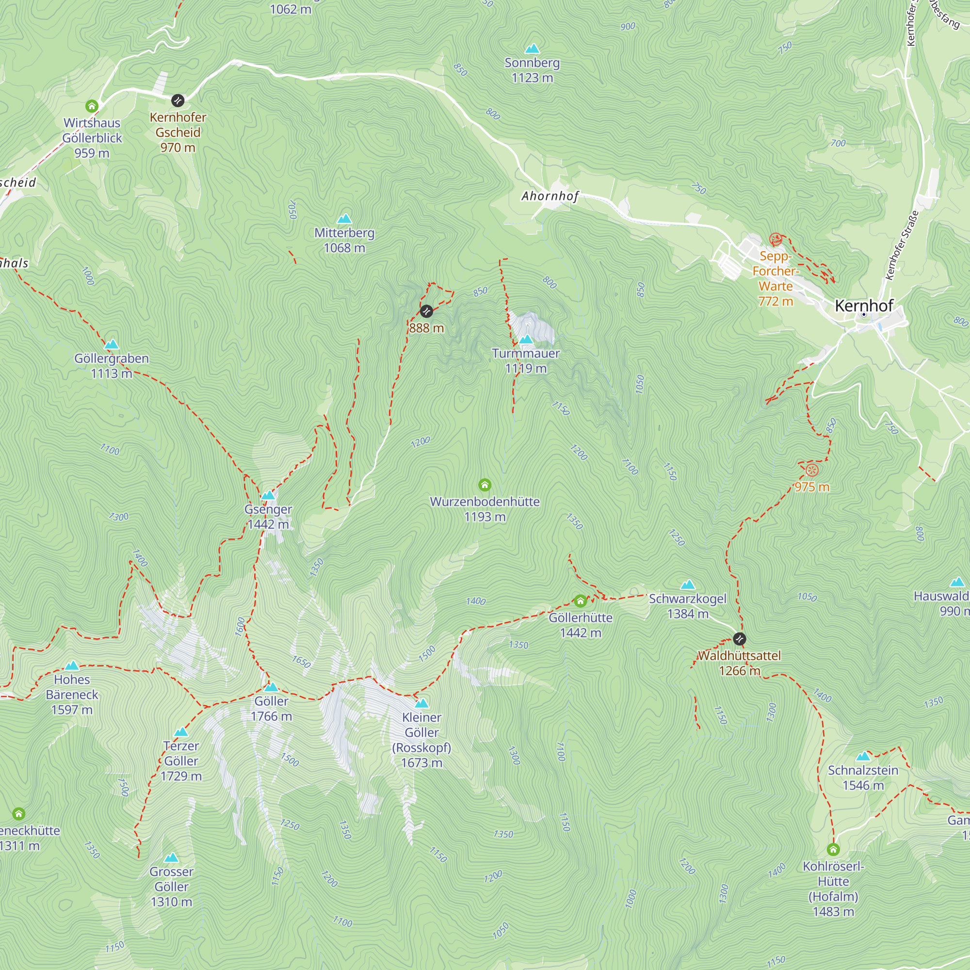 Wurzenbodenhütte map