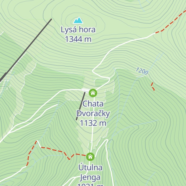 Map of Chata Dvoračky