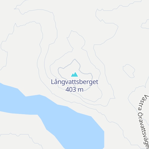 Map of Långvattsberget