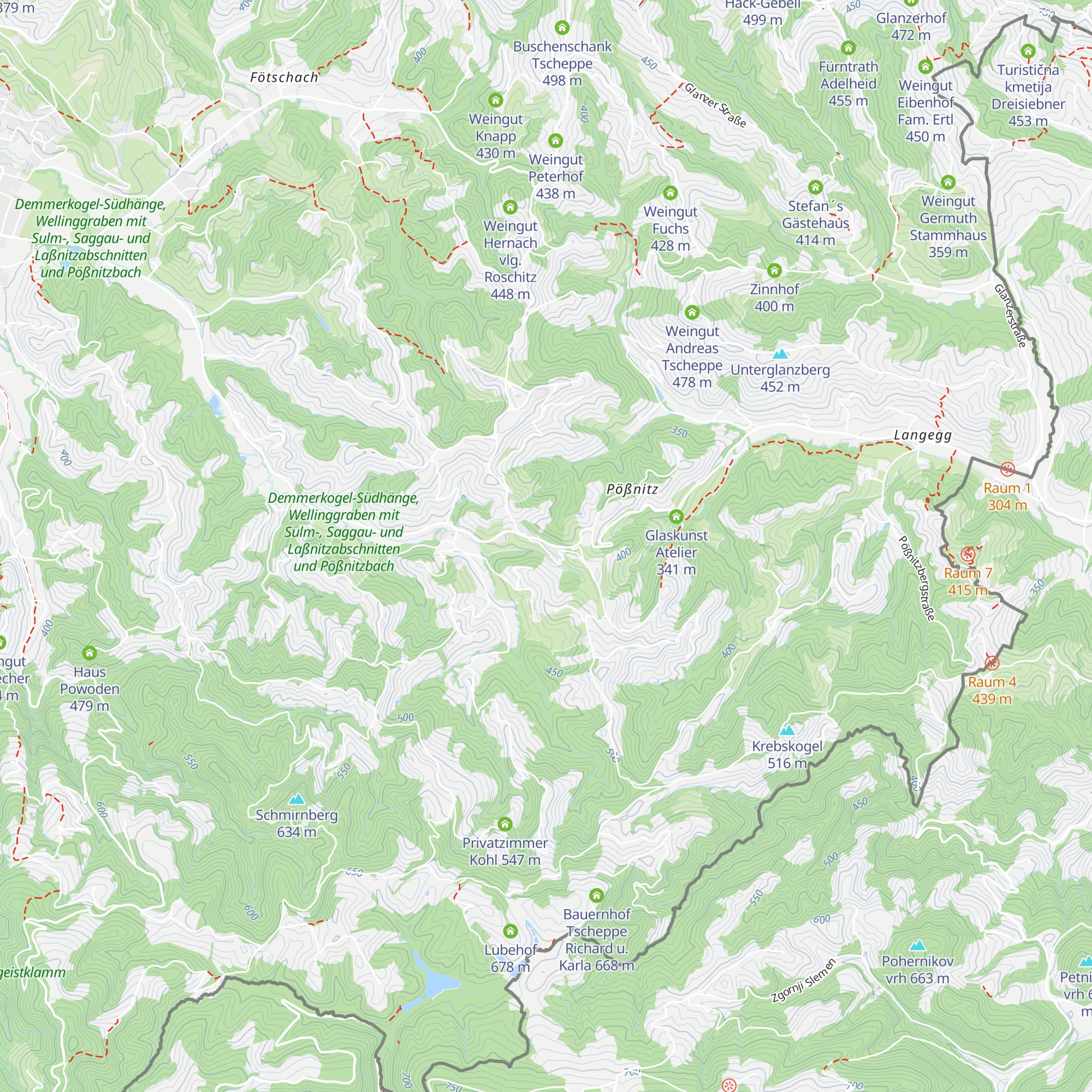 Kreuzwirt am Gut Pössnitzberg map