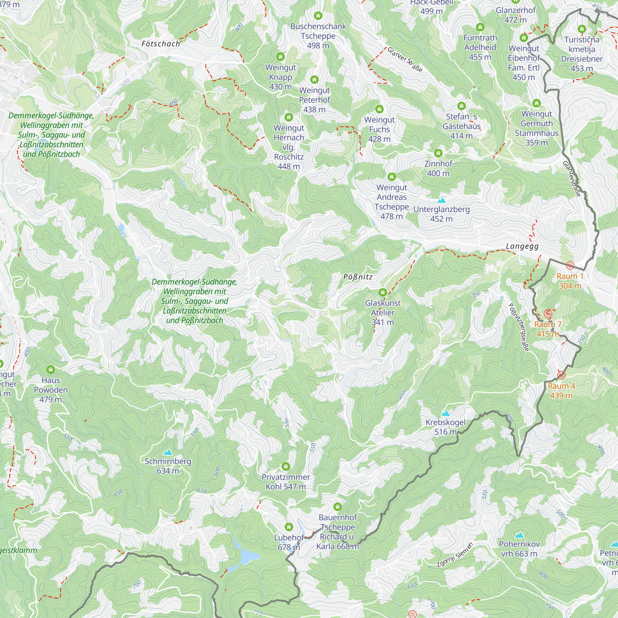 Kreuzwirt am Gut Pössnitzberg map