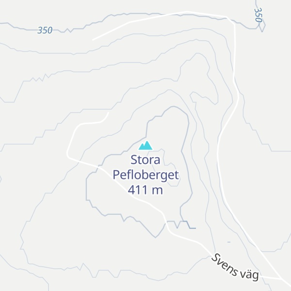 Map of Stora Pefloberget
