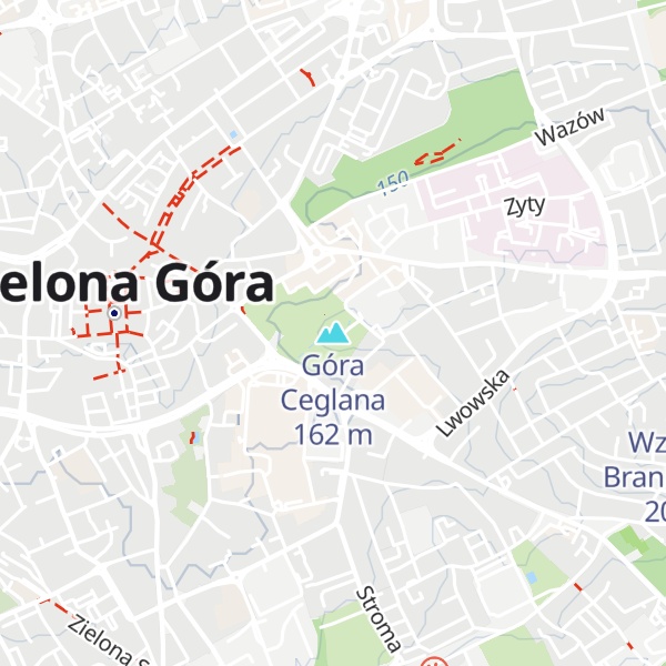 Map of Góra Ceglana