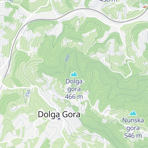 Map of Dolga gora