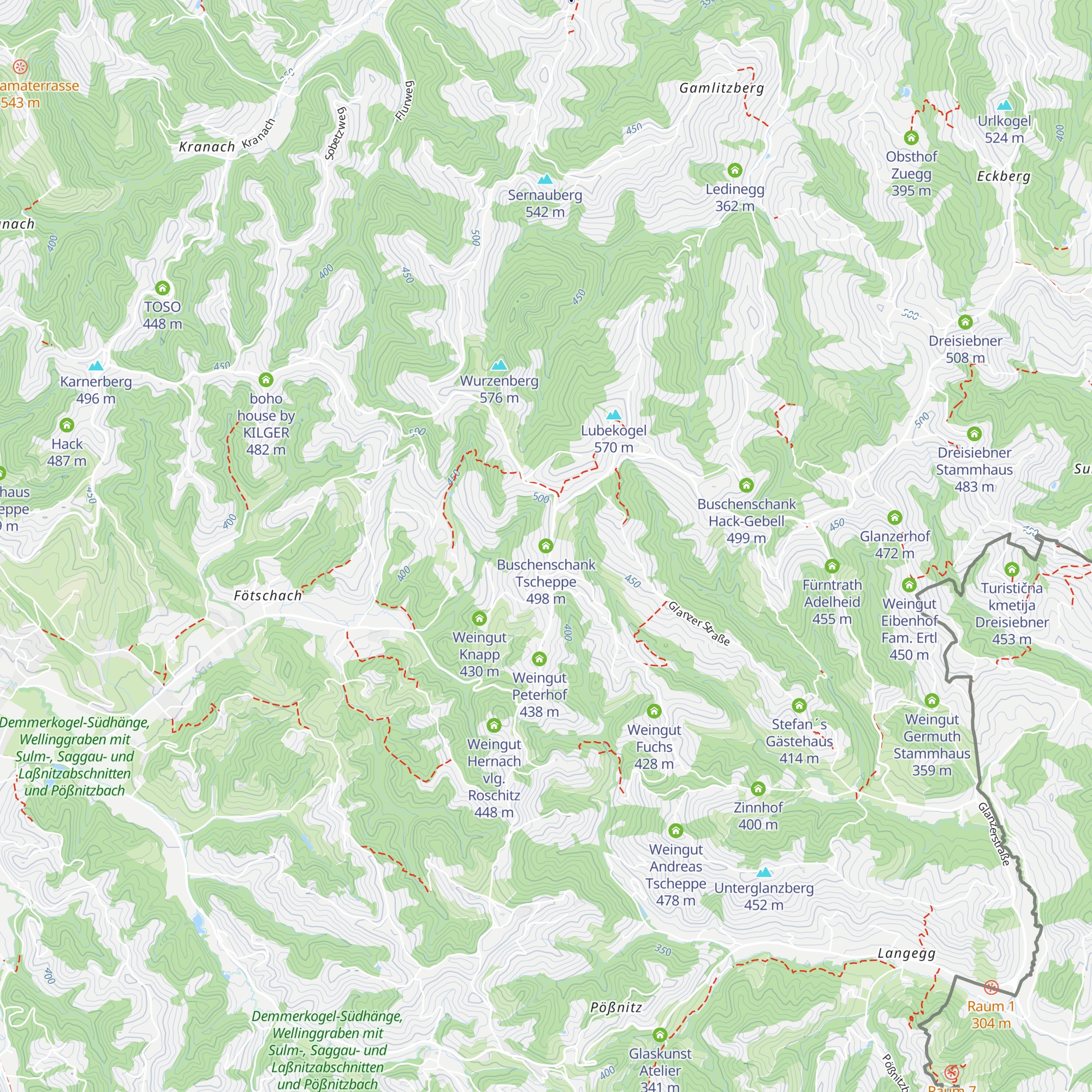 Buschenschank Tscheppe map