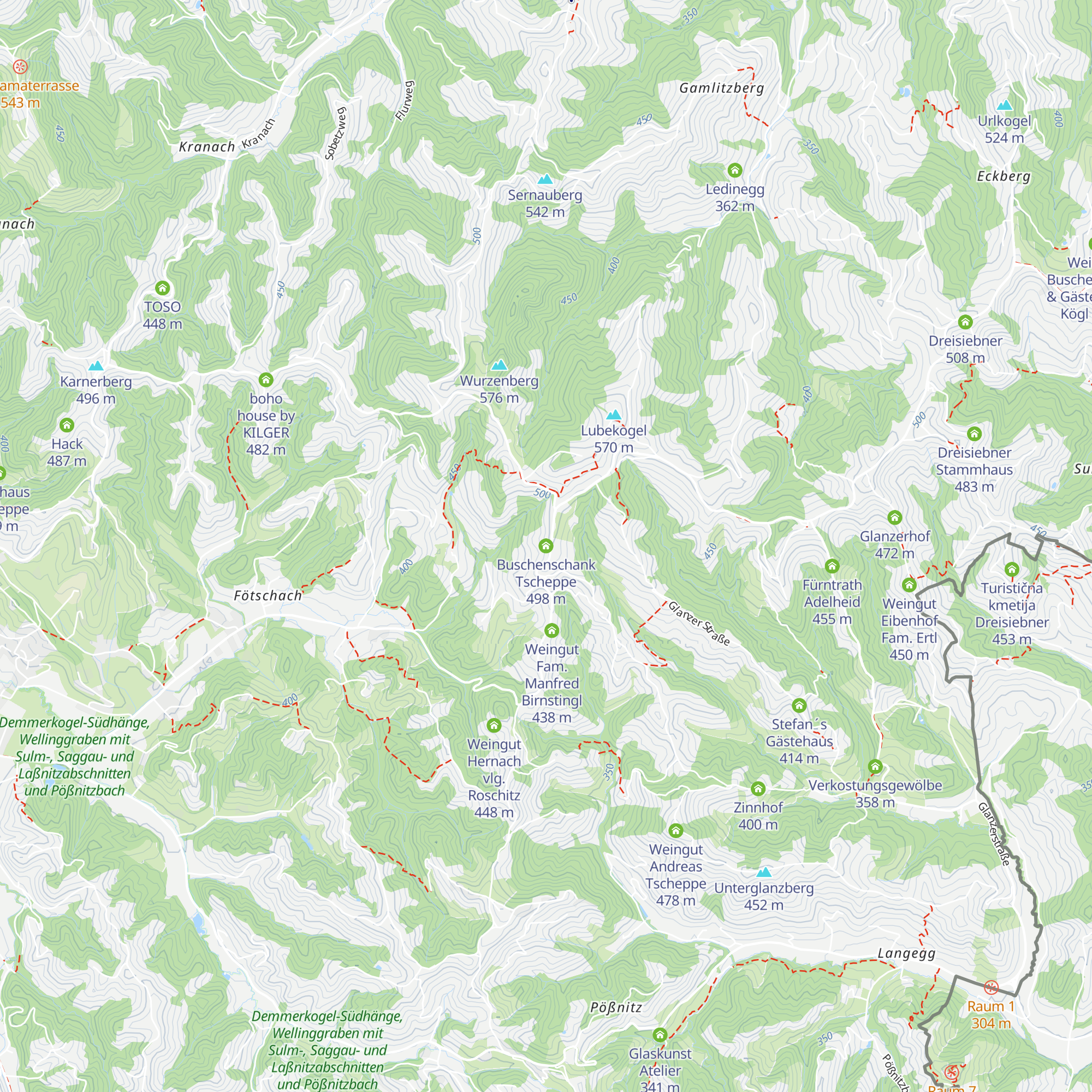 Buschenschank Tscheppe map