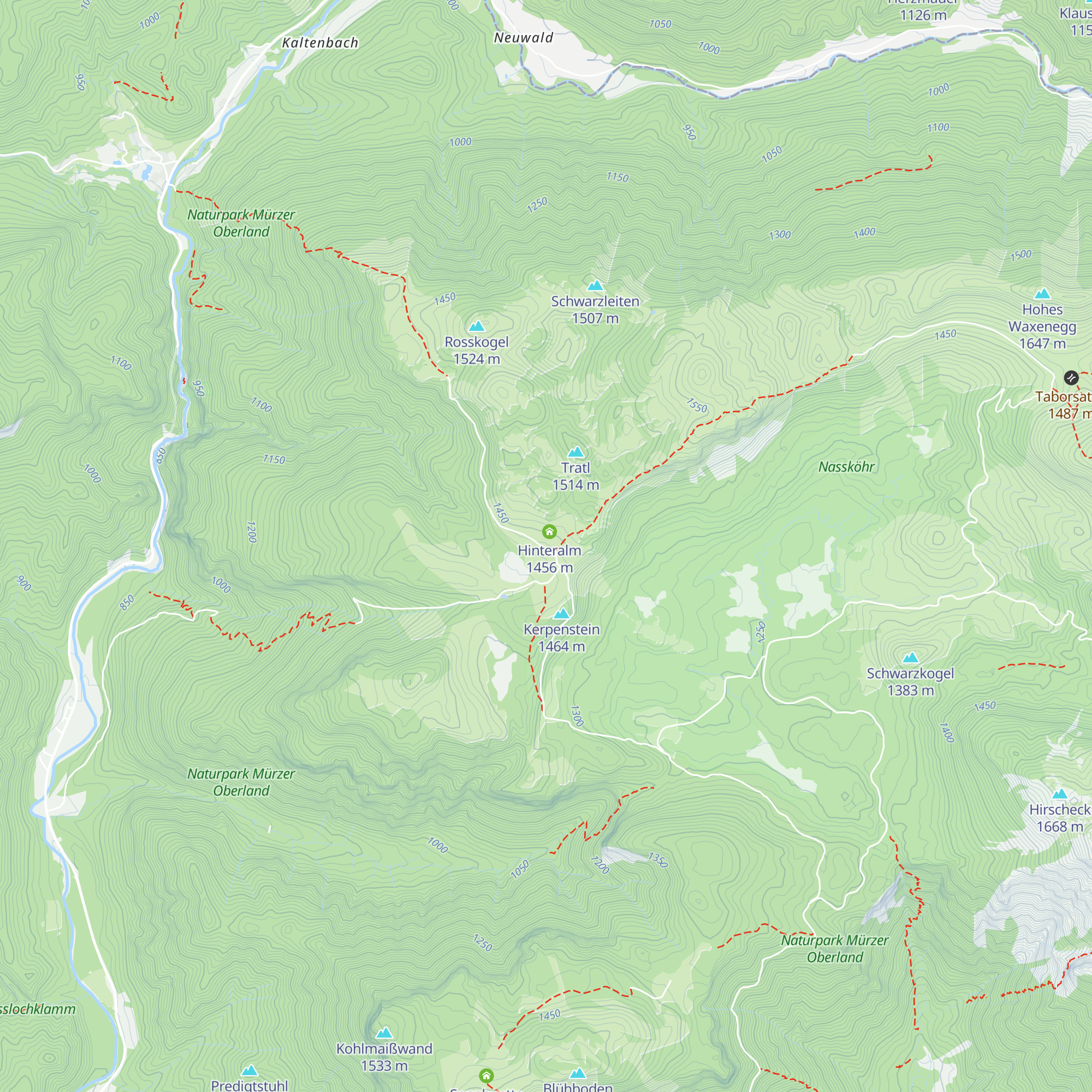 Donaulandhütte map