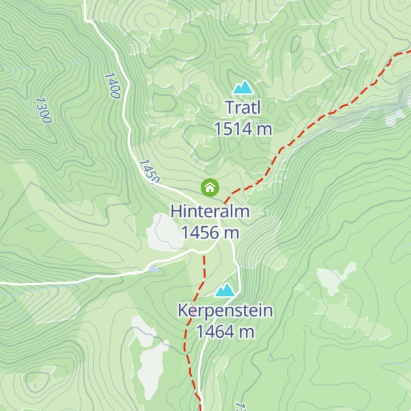 Map of Donaulandhütte
