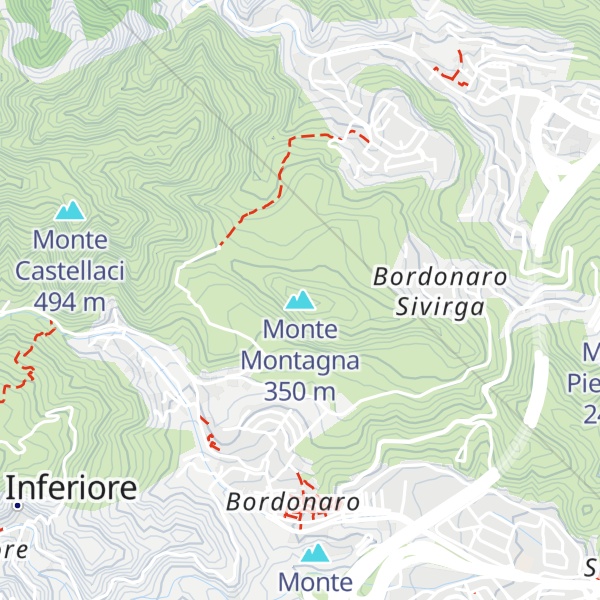 Map of Monte Montagna