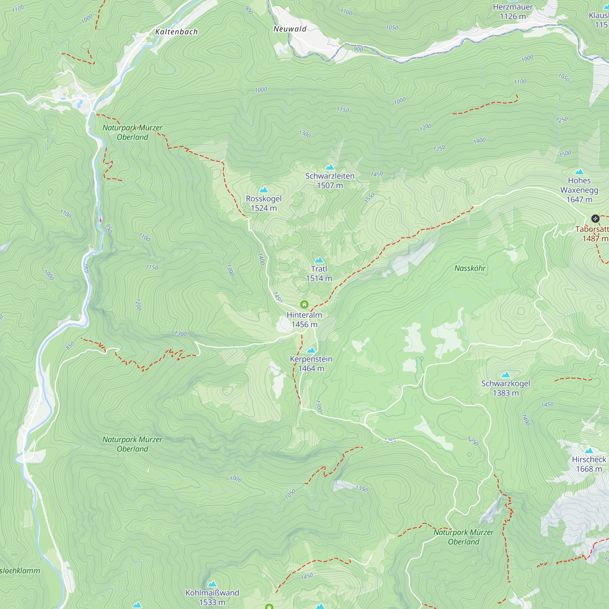 Hinteralm map