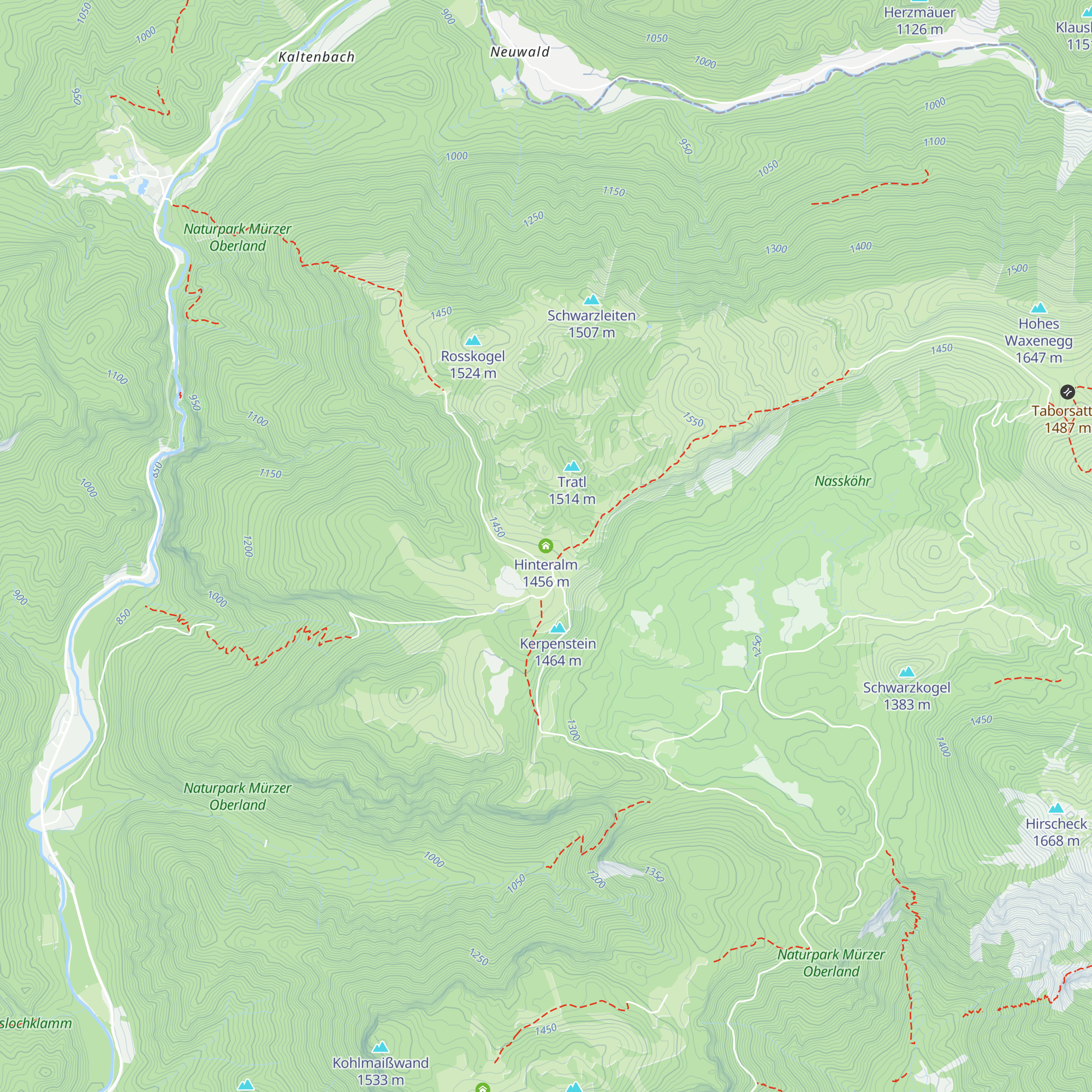 Hinteralm map