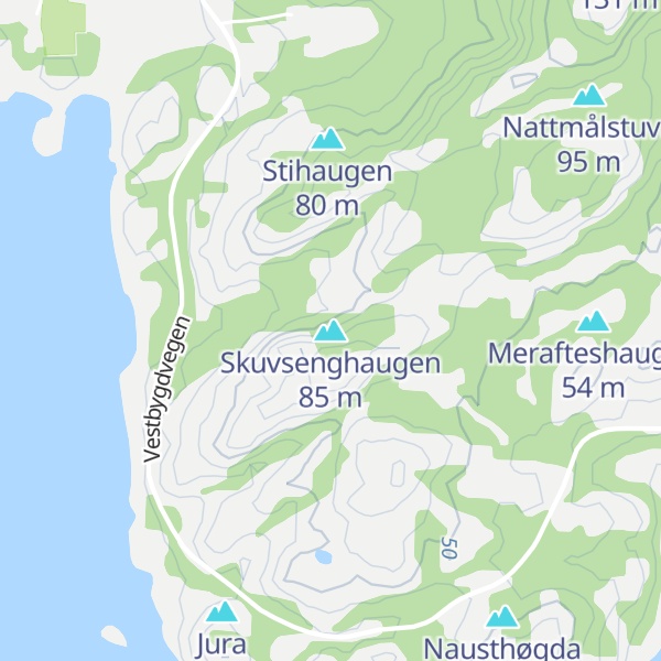 Map of Skuvsenghaugen