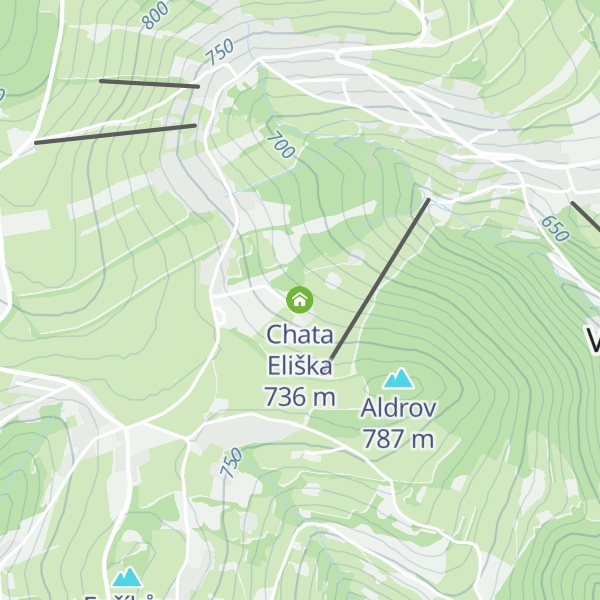 Map of Chata Eliška