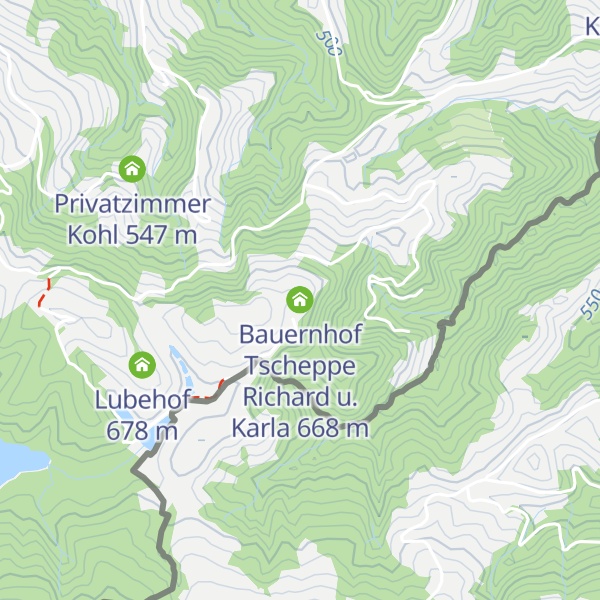 Map of Bauernhof Tscheppe Richard u. Karla