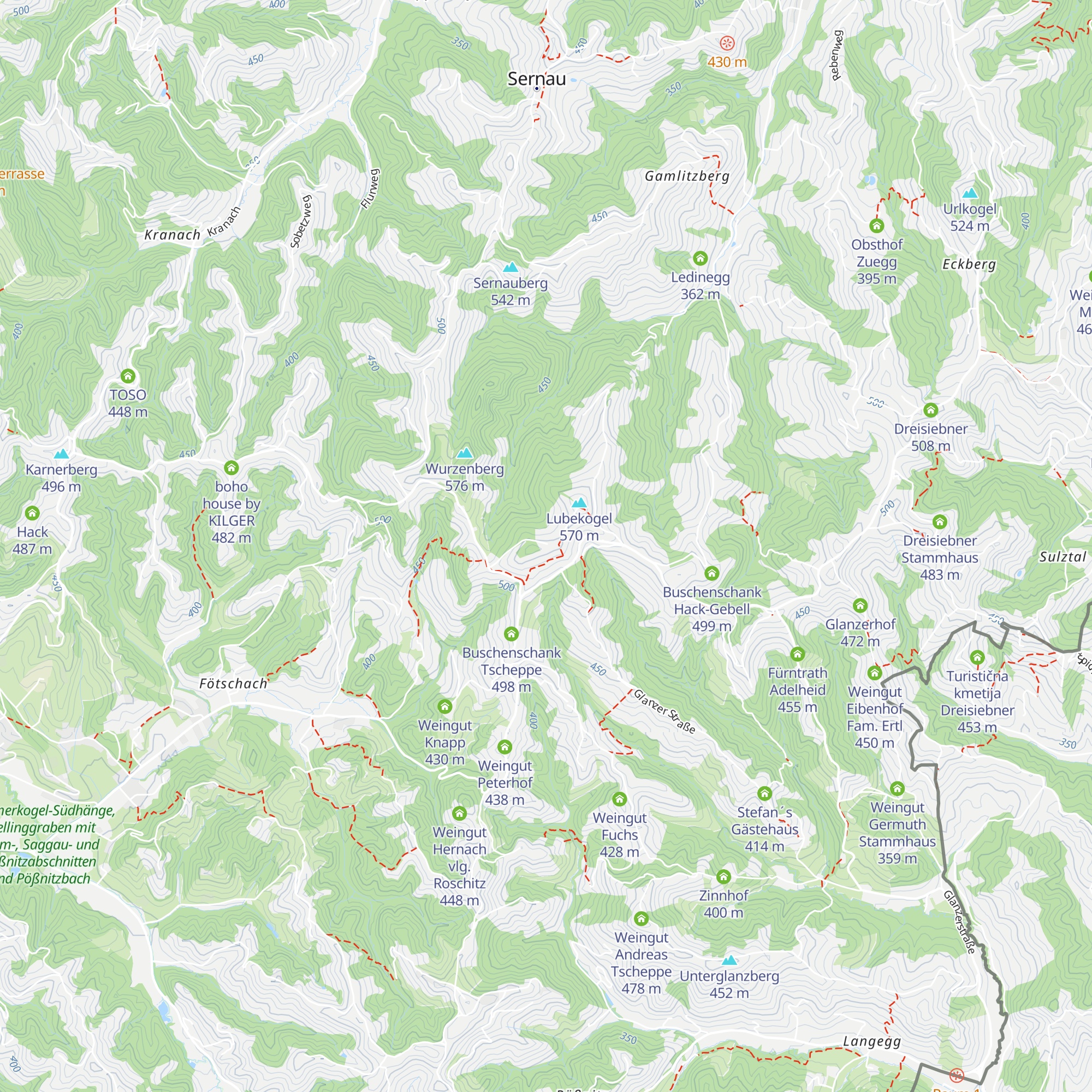 Oberzozel map