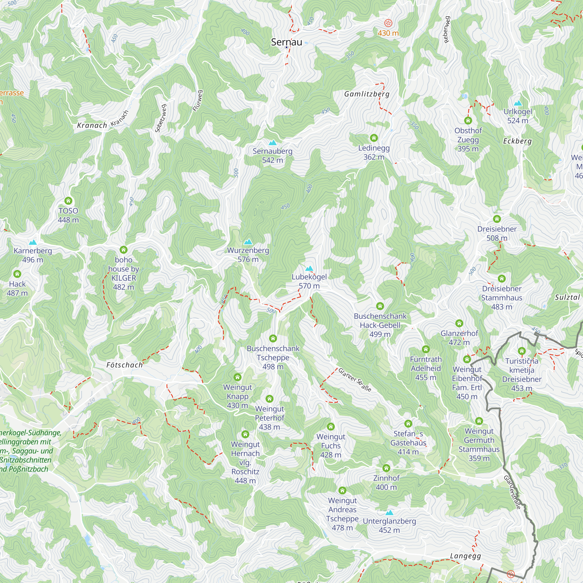 Oberzozel map