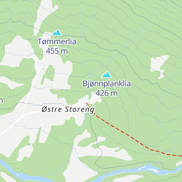 Map of Storeng fjellgård