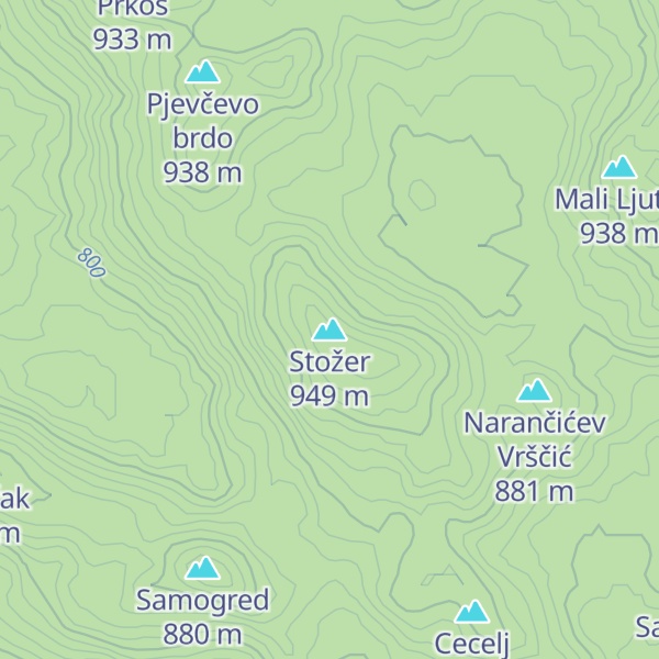 Map of Stožer
