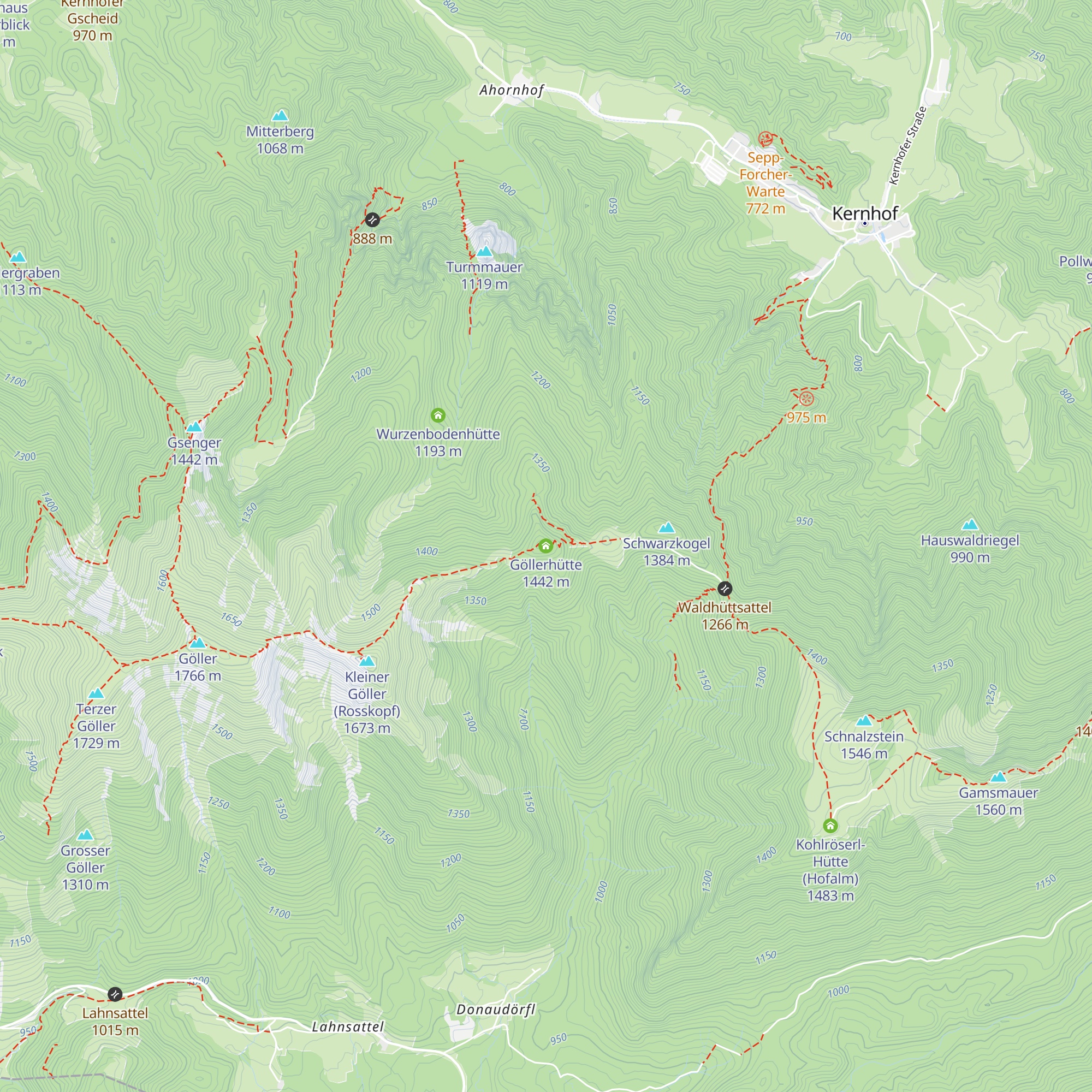 Göllerhütte map