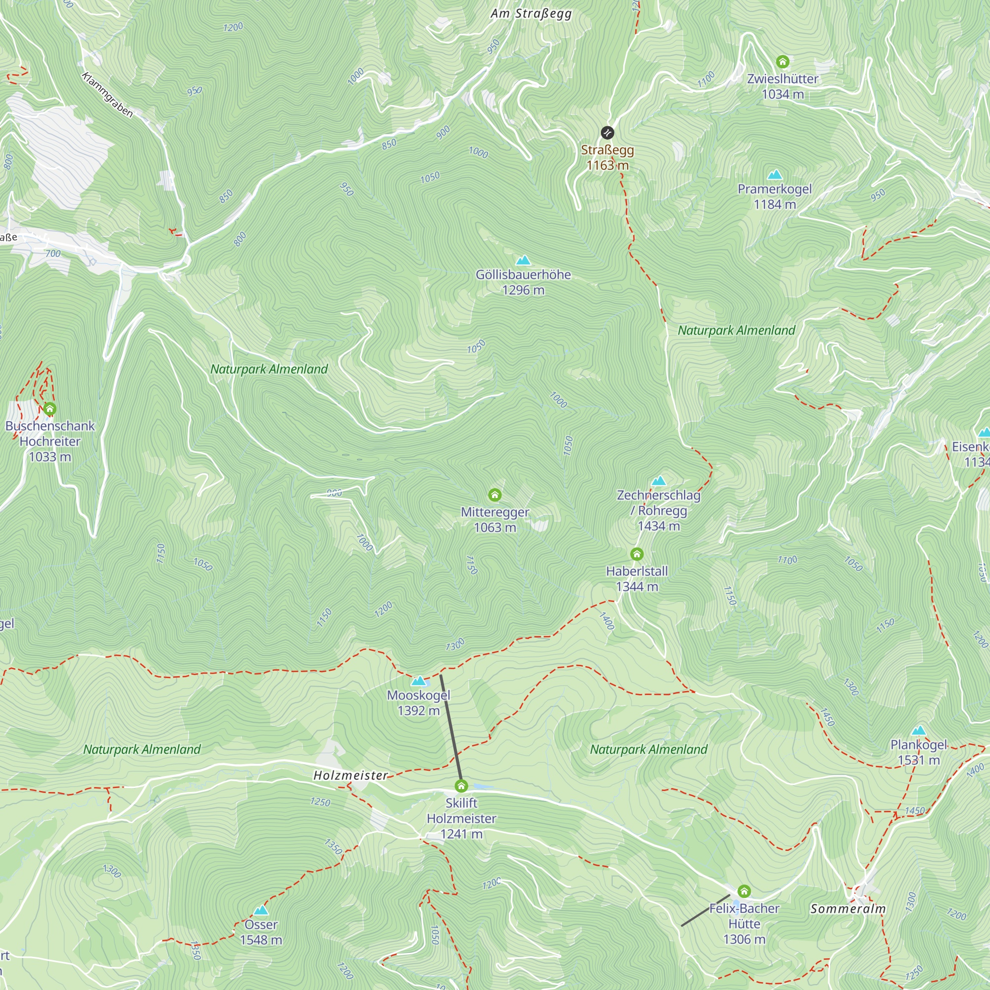 Mitteregger map