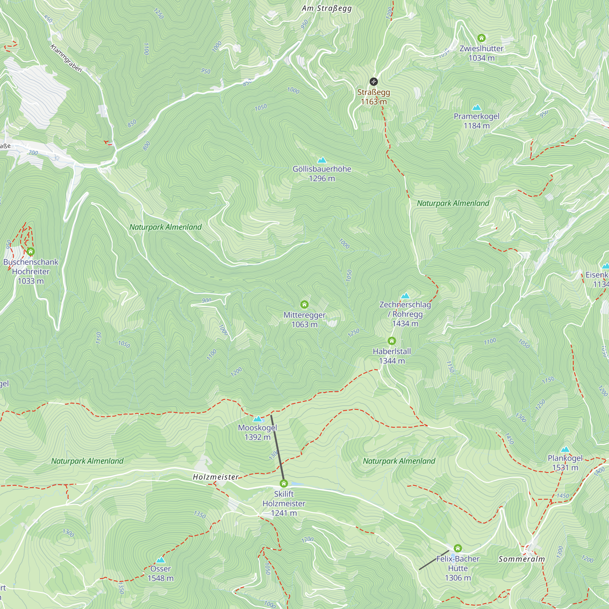 Mitteregger map