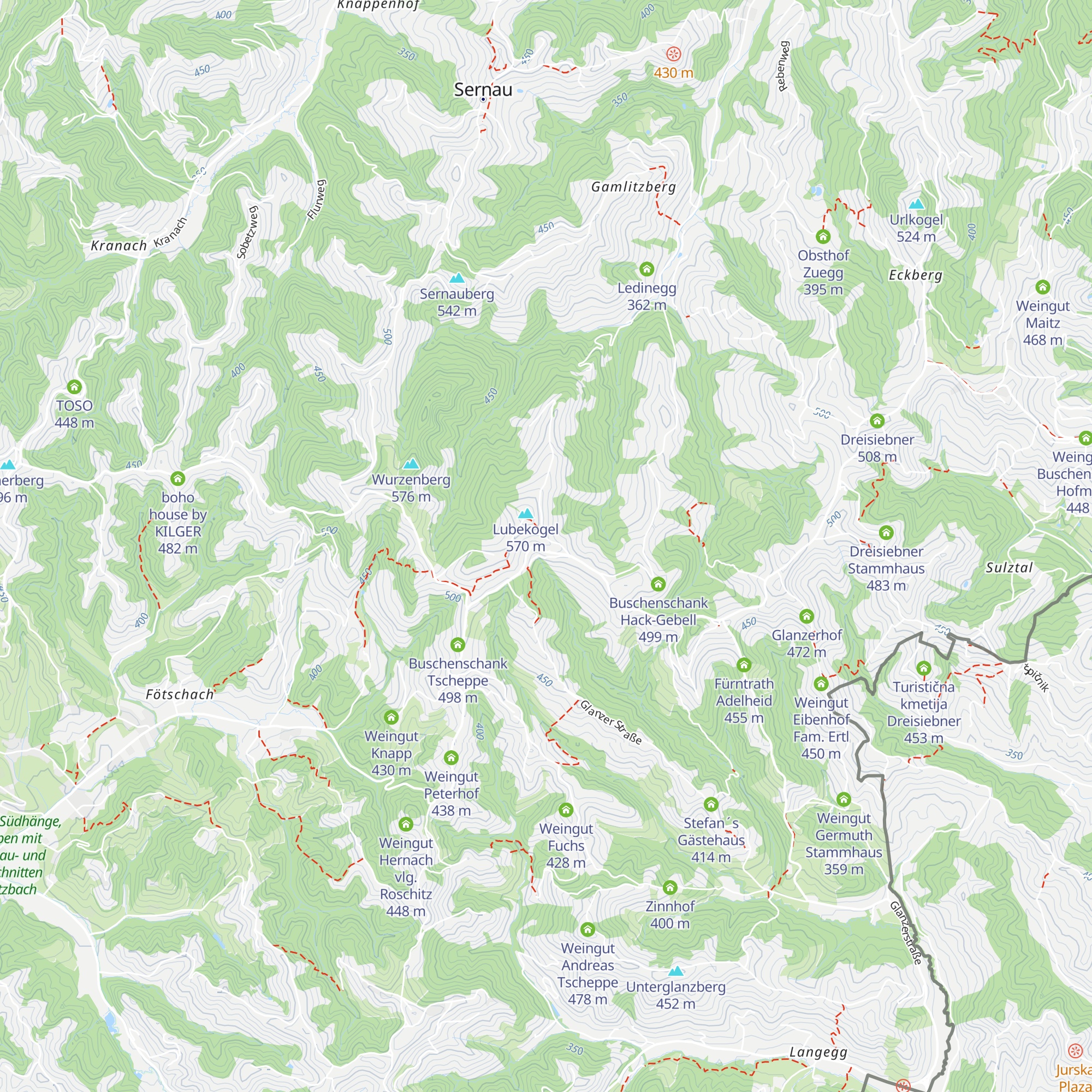 Wohnen beim Wein Fam. Tschermonegg map