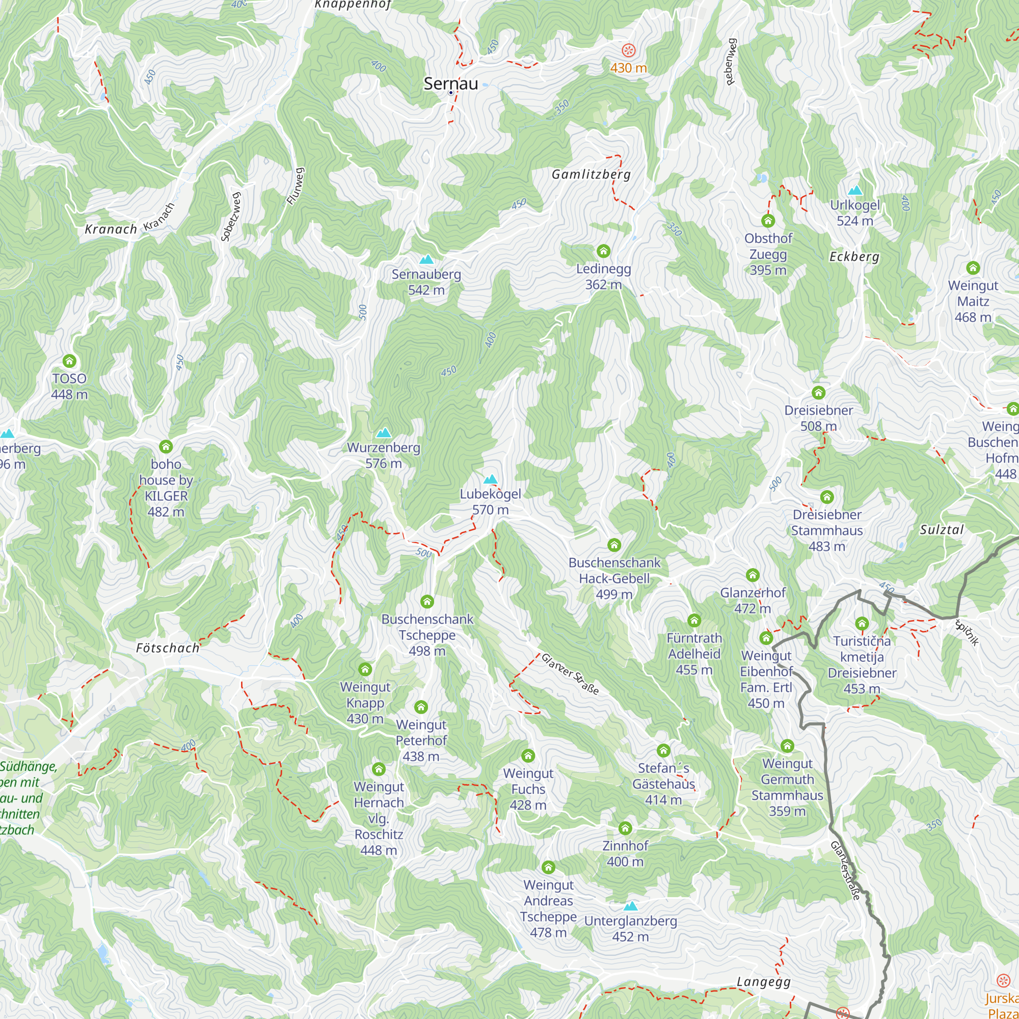 Wohnen beim Wein Fam. Tschermonegg map