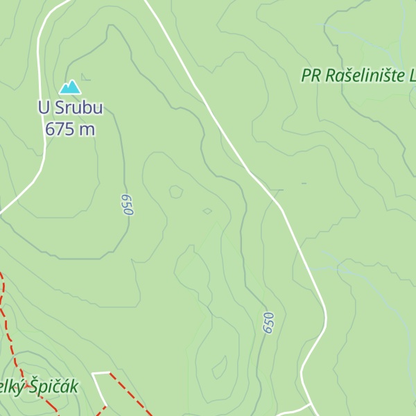 Map of Kátin vrch