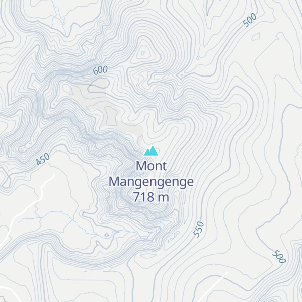 Map of Mont Mangengenge