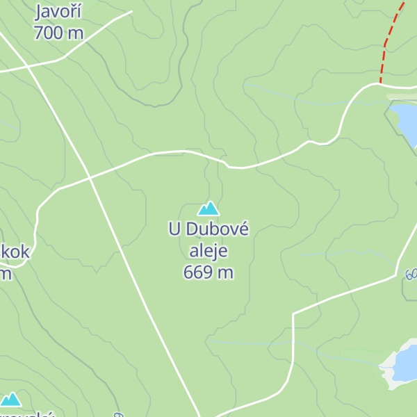 Map of U Dubové aleje