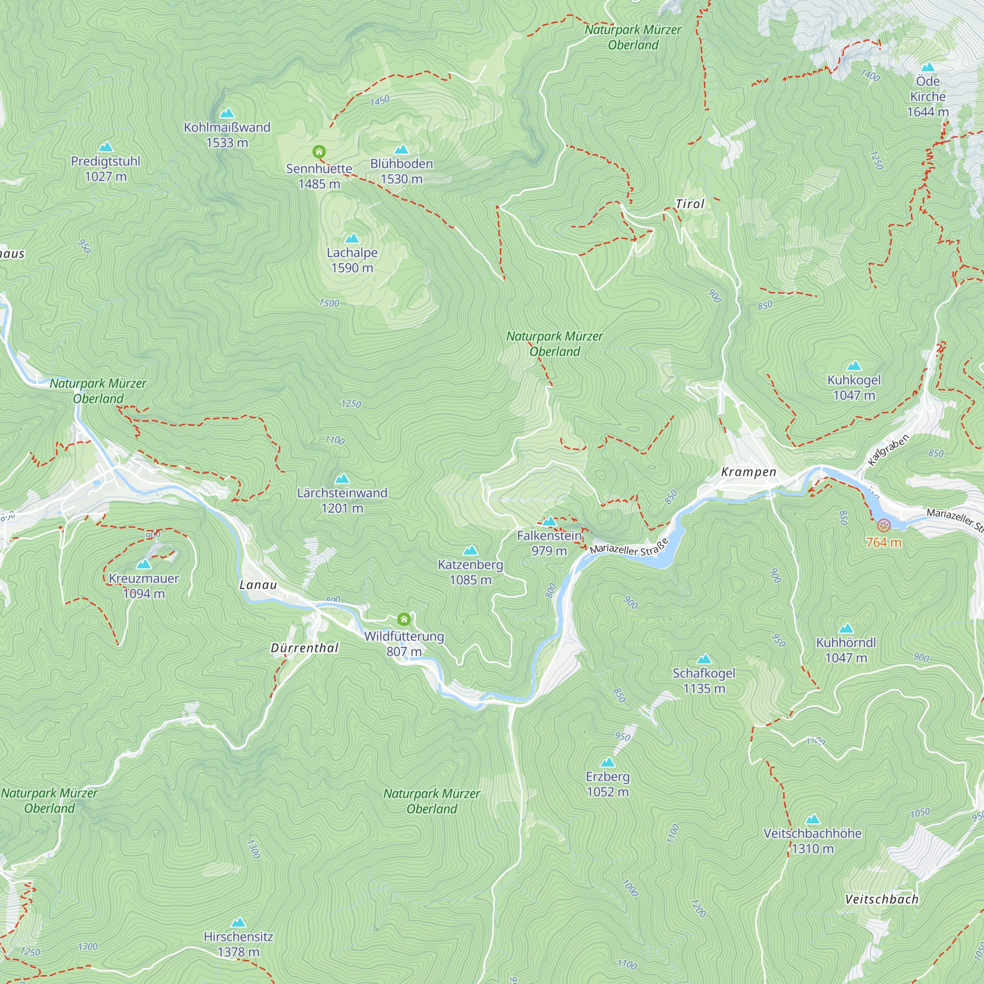 Falkensteinalm map